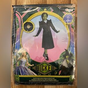 Wicked Kids Green Witch Costume Size Medium (7-8) New
